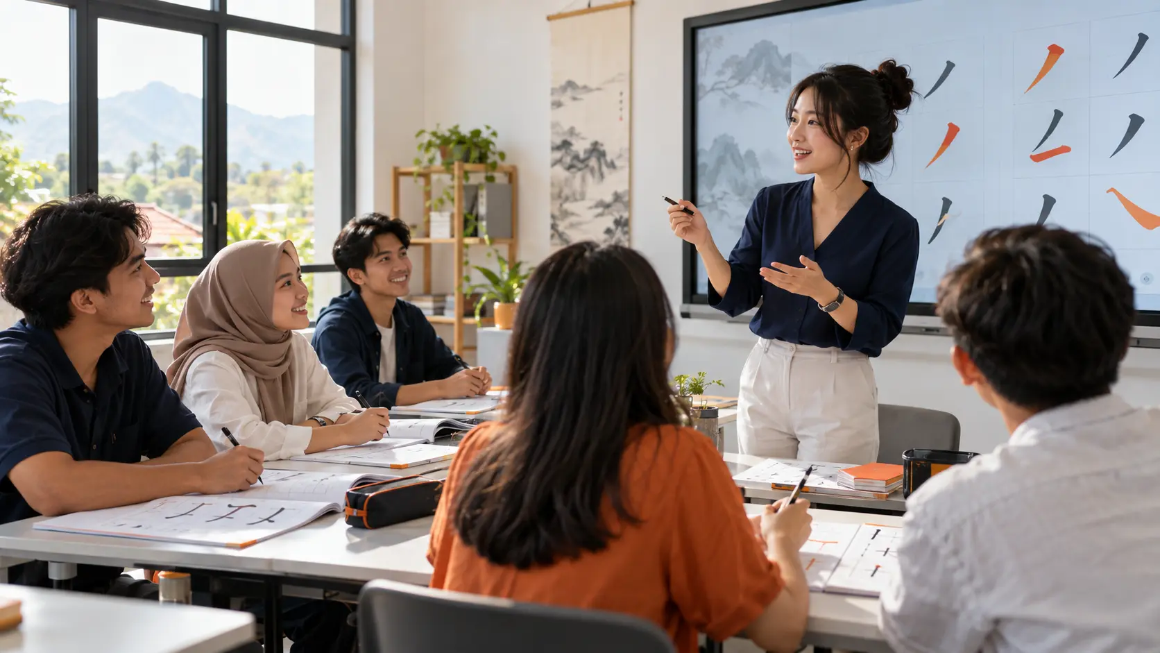 Pembelajaran Mandarin aktif di Horizon